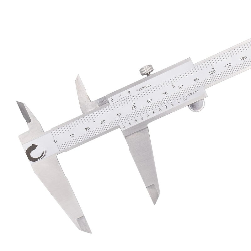 Clockwise Tools Vernier Caliper, DVLR-0805 0-8 Inch/200 mm, Inch (Fraction)/Metric, Stainless Steel - Image 4